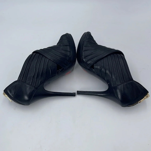 Zara Woman Cruise Collection Black Peep Toe Heels - Picture 6 of 9